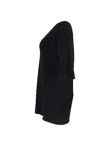 Joseph Joseph Knit V-neck Jumper in Black Lurex (view 2)