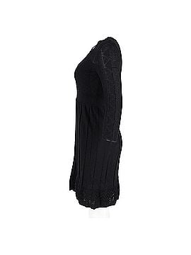 Missoni  Missoni Knitted V-Neck Mini Dress in Black Viscose (view 2)