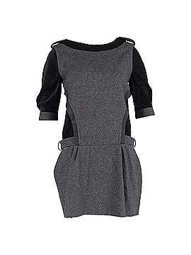 Vanessa Bruno Vanessa Bruno Layered Mini Dress in Grey and Black Wool (view 1)