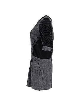 Vanessa Bruno Vanessa Bruno Layered Mini Dress in Grey and Black Wool (view 2)