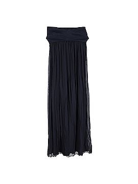 Diane von Furstenberg  Diane Von Furstenberg Strapless Maxi Dress in Navy Blue Silk (view 1)
