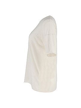 Joseph  Joseph Crewneck T-Shirt in Ivory Wool (view 2)