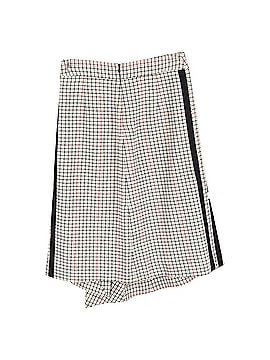Maje  Maje Plaid Asymmetric Midi Skirt in Beige Cotton Tweed (view 2)