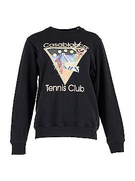 CasaBlanca Casablanca Tennis Club Sweatshirt in Black Cotton (view 1)