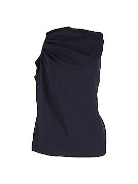 Escada Escada Draped Top in Navy Blue Silk (view 1)