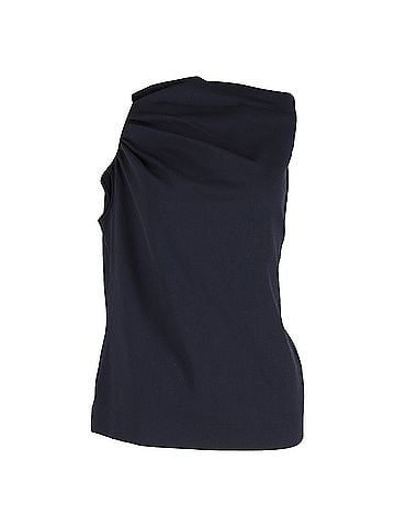 Escada Escada Draped Top in Navy Blue Silk (view 1)