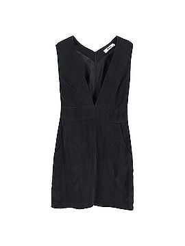 Anine Bing Anine Bing V-neck Mini Dress in Black Silk (view 1)
