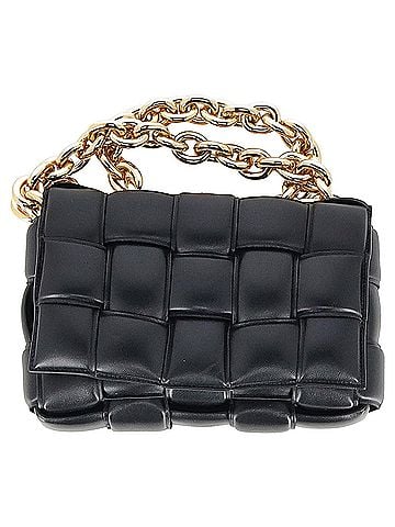 Bottega Veneta Bottega Veneta Chain Cassette Bag in Black Leather (view 1)