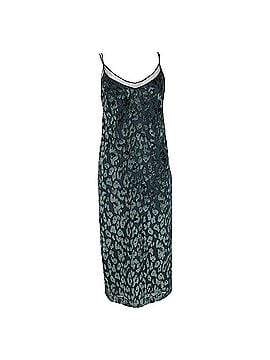 HUGO BOSS Hugo Boss Dudania Devoré Slip Dress in Green Velvet (view 1)