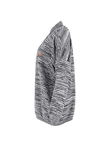 Loewe Loewe Melange Polo Jumper In Grey Cotton (view 2)
