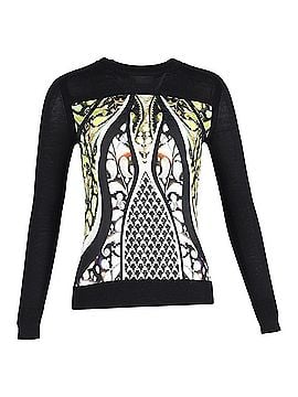 Peter Pilotto Peter Pilotto Printed Sweater in Black Wool (view 1)