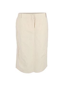 Max Mara Max Mara Midi Skirt in Cream Linen (view 1)