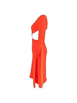 Alex Perry Alex Perry Cape Effect Cutout Dress in Red Polyester (view 2)