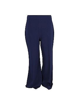 Diane von Furstenberg  Diane Von Furstenberg Flared Trousers in Navy Blue Viscose (view 1)