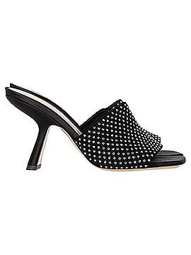 Nicholas Kirkwood  Nicholas Kirkwood Alba 90 Heeled Mules in Black Suede (view 1)