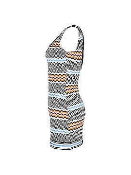 Missoni Missoni Square Neck Chevron Mini Dress in Multicolor Polyester (view 2)