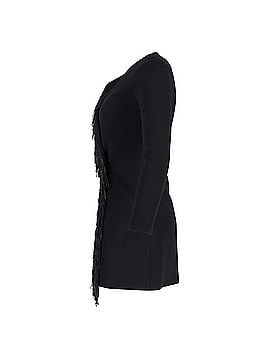 Alexander Wang  Alexander Wang Fringe Wrap Mini Dress in Black Viscose (view 2)