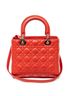 Dior Red Medium Lady Dior Zip  One size - photo 5
