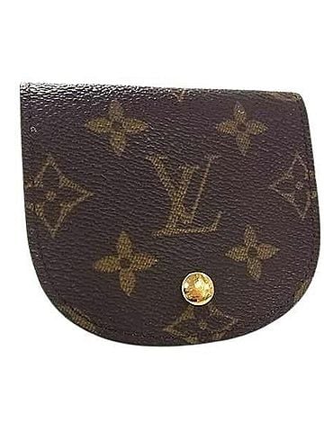 Louis Vuitton LOUIS VUITTON Louis Vuitton Wallet/Coin Case Monogram Portemonnaie Guze M61970 Brown Leather Men's Women's (view 1)