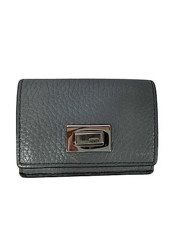 Fendi FENDI Peekaboo Selleria Micro Trifold Wallet 8M0426 Gray Leather Women's (view 1)