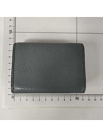 Fendi FENDI Peekaboo Selleria Micro Trifold Wallet 8M0426 Gray Leather Women's (view 2)