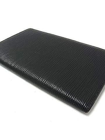 Louis Vuitton LOUIS VUITTON Louis Vuitton Long Wallet Portefeuille Chequier Carte Credit M63732 Black Epi Leather Men's Bi-fold (view 2)