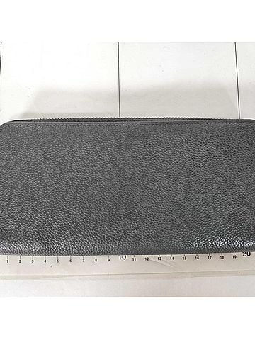 Louis Vuitton LOUIS VUITTON Louis Vuitton Long Wallet LV Aerogram Zippy Horizontal M25959 Black Calf Leather Men's Round Hardware (view 2)