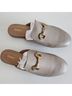Quince 100% Leather Solid Gold Tan Mule/Clog Size 7 - photo 4