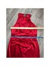 Eliza J 97% Polyester 3% Spandex 100% Polyester Red Gold Cocktail Dress Size 14 - photo 12