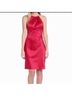 Eliza J 97% Polyester 3% Spandex 100% Polyester Red Gold Cocktail Dress Size 14 - photo 3