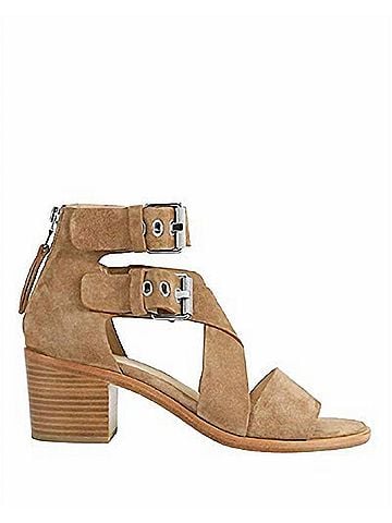 Rag & Bone Madrid Suede Stacked Heel Sandals (view 1)