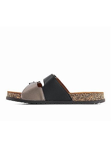 Andrea Women's Double Strap Footbed Sandals (view 2)