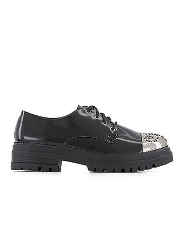 Andrea Women's Metal Toe Patent Oxfords (view 1)