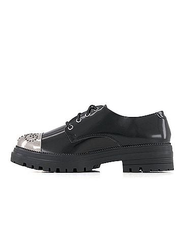 Andrea Women's Metal Toe Patent Oxfords (view 2)