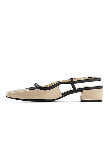 Andrea Women's Slingback Pointed Toe Low Heel Pumps (view 2)