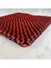 Clare V. 100% Leather Chevron-herringbone Red Black Clutch One size - photo 5