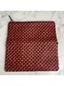 Clare V. 100% Leather Chevron-herringbone Red Black Clutch One size - photo 4