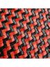 Clare V. 100% Leather Chevron-herringbone Red Black Clutch One size - photo 9