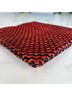 Clare V. 100% Leather Chevron-herringbone Red Black Clutch One size - photo 10