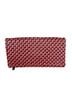 Clare V. 100% Leather Chevron-herringbone Red Black Clutch One size - photo 2