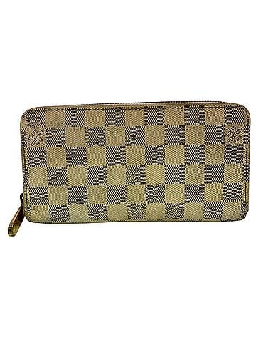 Louis Vuitton LOUIS VUITTON N60019 Zippy Wallet, Round Zipper, Damier Azur Long White (view 2)