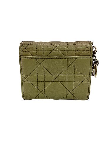 Christian Dior Christian Dior Dior Lady Cannage Tri-fold Wallet, Beige (view 2)