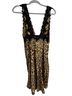 RUMORED Animal Print Brown Black Sleeveless Top Size S - photo 2