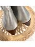 Free People 100% Leather Silver Ankle Boots Size EU 38 1/2 - photo 4
