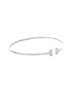 Tiffany & Co. 100% 18k White Gold White T Wire Bracelet 18K White Gold Narrow One size - photo 2