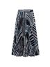 Twinset 100% Polyester Graphic Blue White Formal Skirt Size M - photo 1
