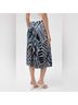 Twinset 100% Polyester Graphic Blue White Formal Skirt Size M - photo 5
