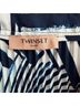 Twinset 100% Polyester Graphic Blue White Formal Skirt Size M - photo 3