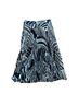 Twinset 100% Polyester Graphic Blue White Formal Skirt Size M - photo 2