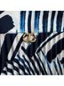 Twinset 100% Polyester Graphic Blue White Formal Skirt Size M - photo 6